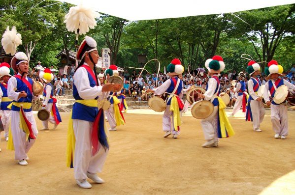An elaborate demonstration in South Korea.
