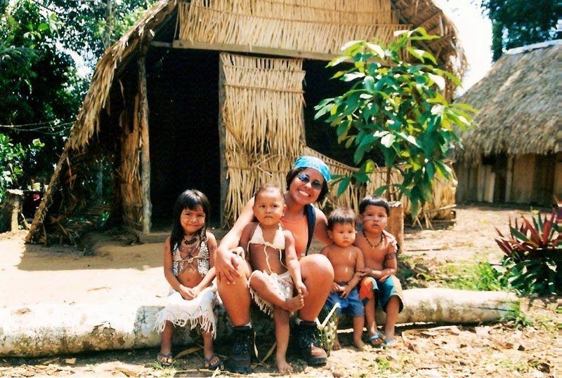 Carla in Amazonas, Brazilwith the Satare Maue tribe and school.