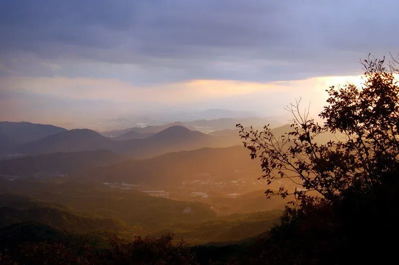 Beautiful hills in South Korea.