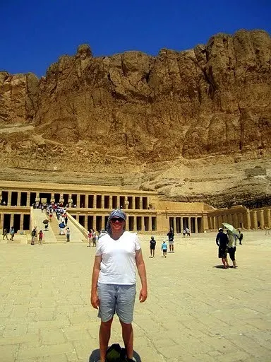 Aaron at the Tomb of Queen Hatshepsut in Luxor, Egypt!