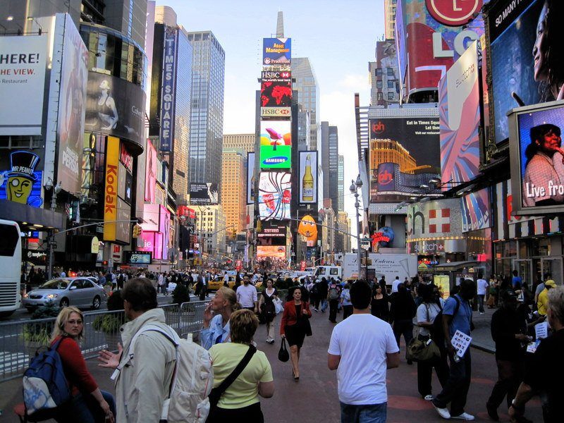 Times Square, New York City: A Sea of Cultures!