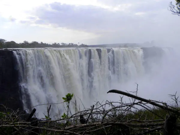 Thundering Victoria Falls, Zimbabwe.