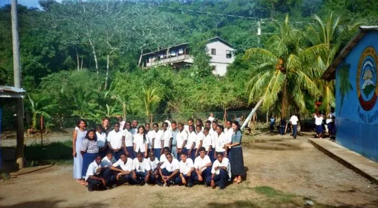 The yearly school photo in Punta Gorda, Honduras.