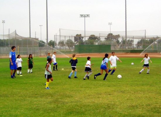 Football (Soccer) coaching in Camarillo, California.