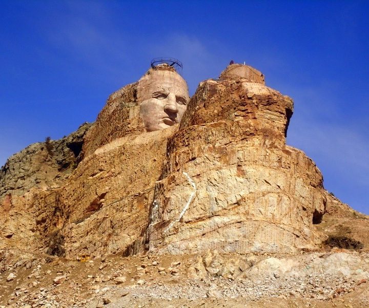The Crazy Horse monument, conceived to 