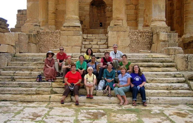 The GEEO Group at historic ruins in Tunsia. Hooray for traveling teachers!