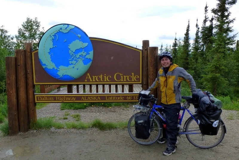 Andres at Prudhoe Bay, by Fairbanks, Alaska. Very, very North!