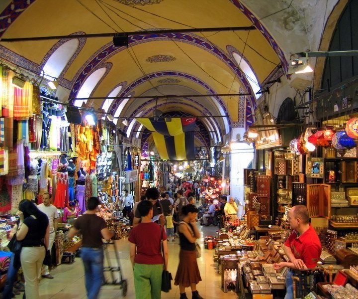 The Grand Bazaar in Istanbul, Turkey: One of many places Eliane traveled.