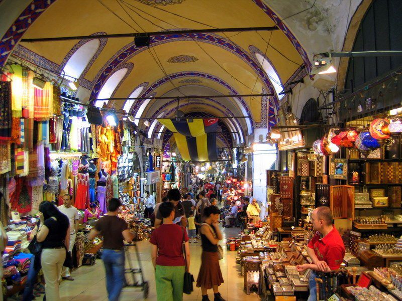 The Grand Bazaar in Istanbul, Turkey: One of many places Eliane traveled.