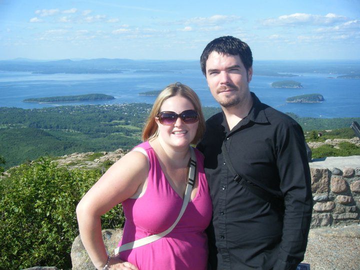 Lindsay and Mike in Bar Harbor, Maine, 2011.