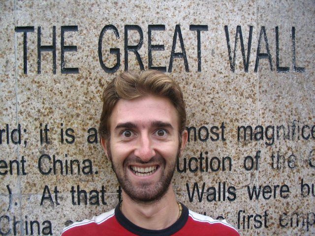 Delighted to be at the Great Wall of China!