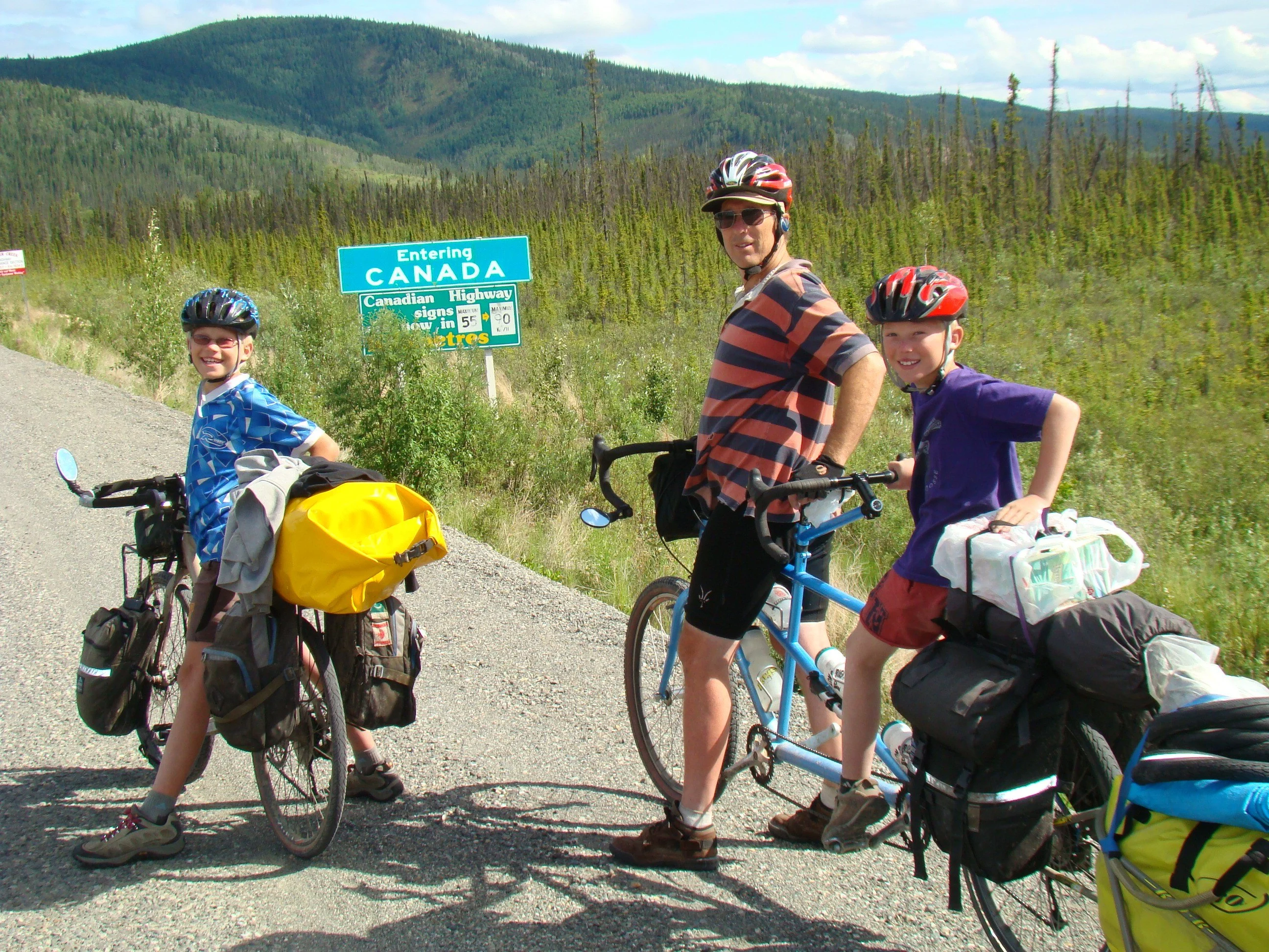 The boys were 10 when the Vogel family set off from Alaska to cycle south to the tip of Argentina.