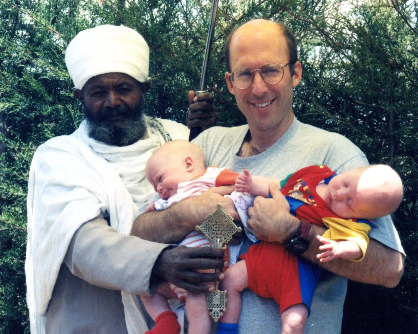 The Vogel family flew to Ethiopia when their twin sons were a mere six weeks of age.