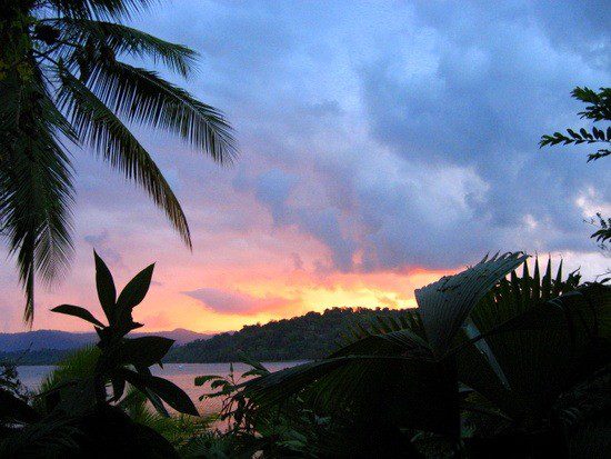 Sunrise over Drake Bay, Costa Rica. Beautiful! 