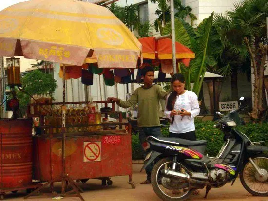 A street scene from Chris's Cambodia travels.
