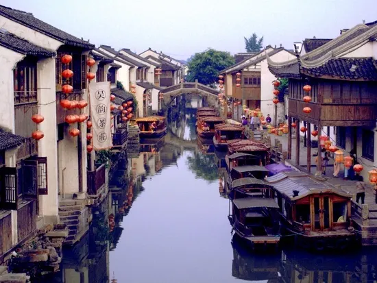 Shantang Canal in Suzhou, China.