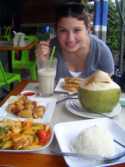 One of the best perks about traveling is the food! This is a meal in Bangkok, Thailand.