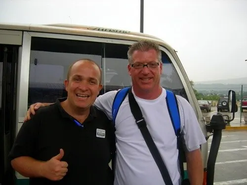 Scott with his "Awesome EF tour guide!" for his Costa Rica travel.