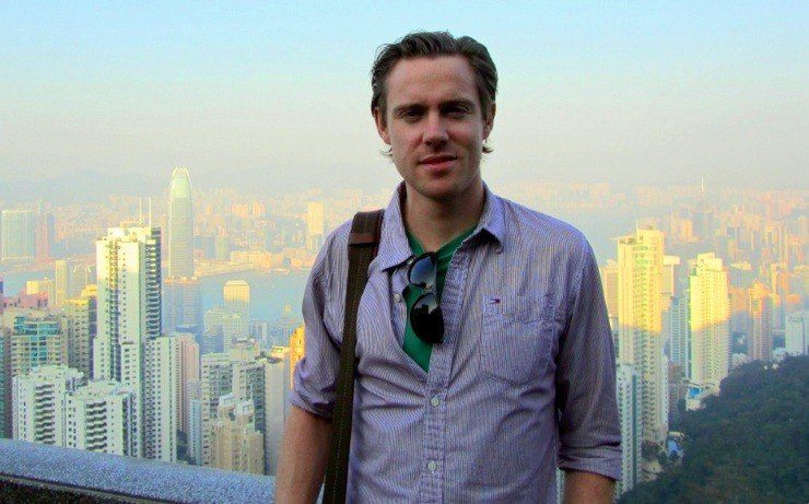 Greg, during a visit to Victoria Peak in Hong Kong in 2010.