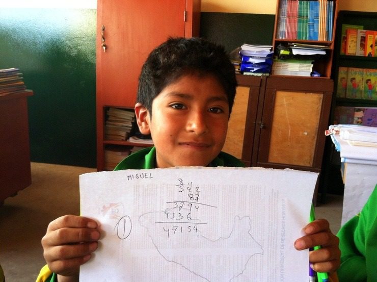 What a sweet Peruvian student!