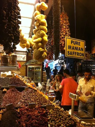 A Spice Market in Istanbul, Turkey.