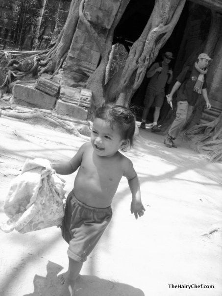 A child playing in Thailand.
