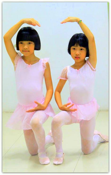 Two of Klelia's ballet students in Thailand. 