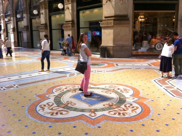 The Galleria Vittorio Emanuele II (big shopping mall) in Milan, Italy.