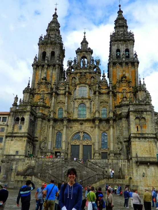 The Cathedral of Santiago de Compostela is the destination of Pilgrims on the Camino de Santiago, a 500 mile walk across Spain. It is the reputed burial-place of St. James the Great, one of the apostles of Jesus Christ.