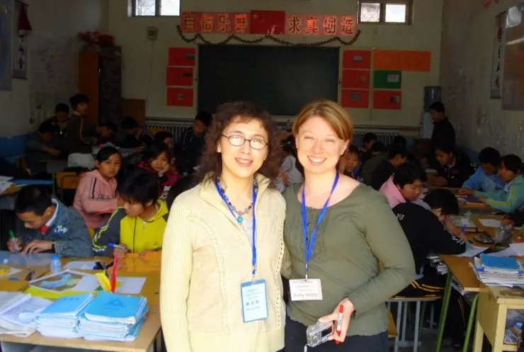 Teaching at the Dandelion School, Daxing District, Beijing, China.