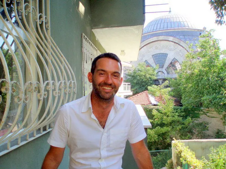 James in his first apartment in Istanbul, Turkey.
