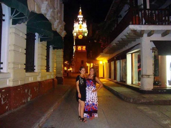 Strolling through the streets of Cartagena, Colombia.