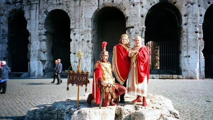 Rome, Italy: For a small fee and with a quick change of clothes, Karen become emperor of Rome for a day.