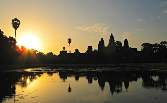 Sunrise over Angkor Wat, Cambodia.