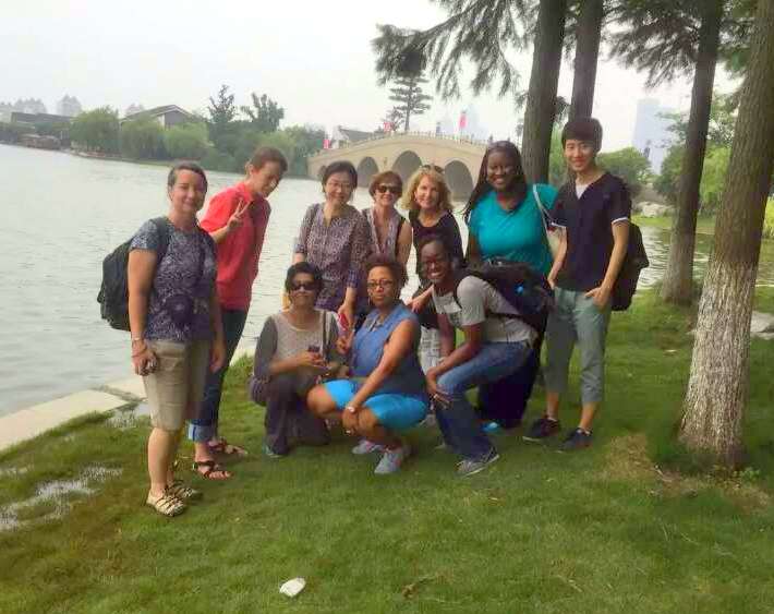At Jinji Lake in Suzhou. Suzhou was a seriously cool place to visit!
