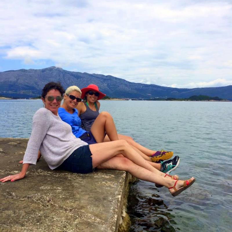 Members of the group, lounging in Korcula.