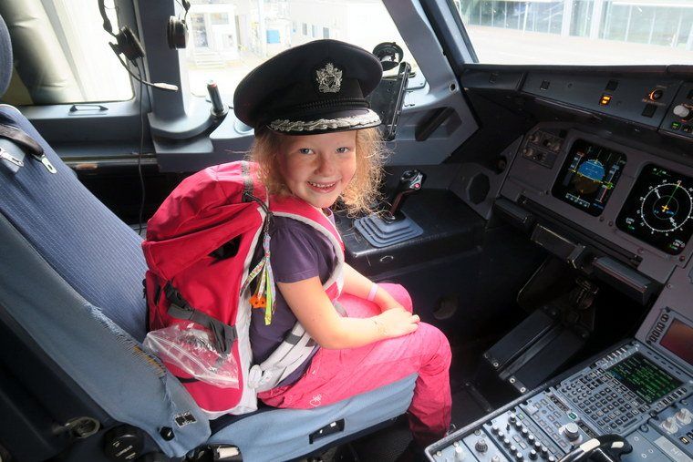 The cutest little pilot!