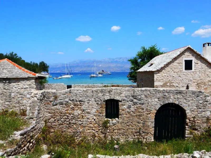Caitlin and her husband swam in Lovrecina Bay, on Brac Island in Croatia, a beach complete with olive groves and the ruins of a 5th century church.