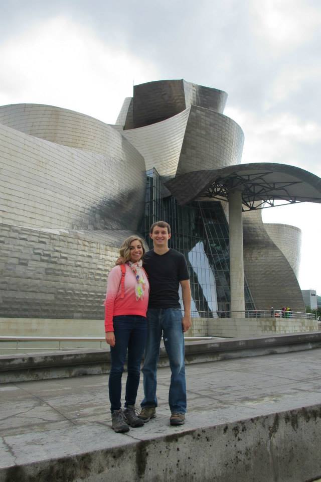 Taking in the architecture of Bilbao, Spain.