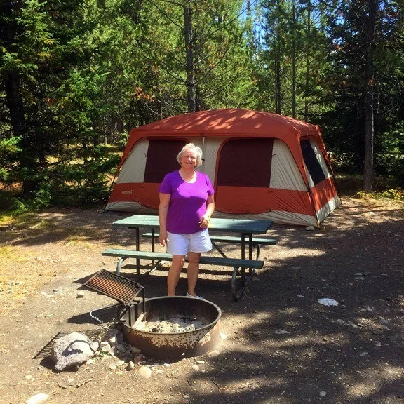 Camping in Grand Teton National Park.