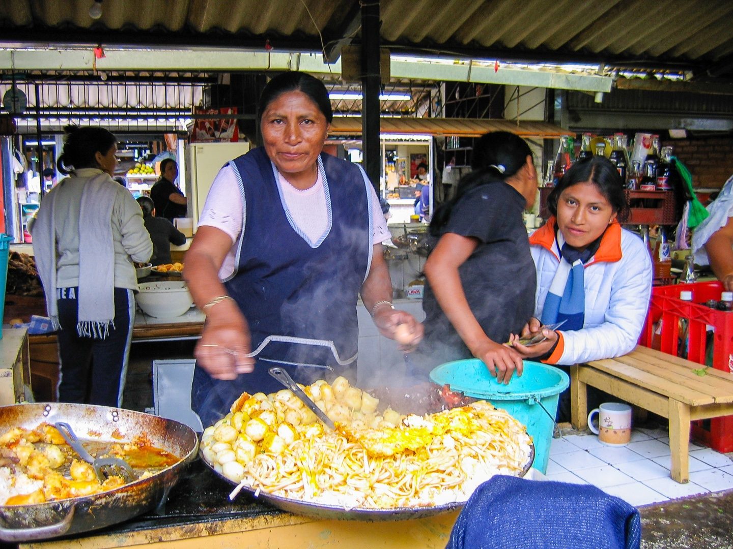 In Otavalo, a woman at a kitchen in the market complemented Ernie’s Spanish, asked if he had a home, a car and a job. His positive answers to her questions caused her to summon Maria who the woman told him could “cook, clean, make a nice wife and bear healthy children.” He doesn’t don’t remember how he got out of that situation.