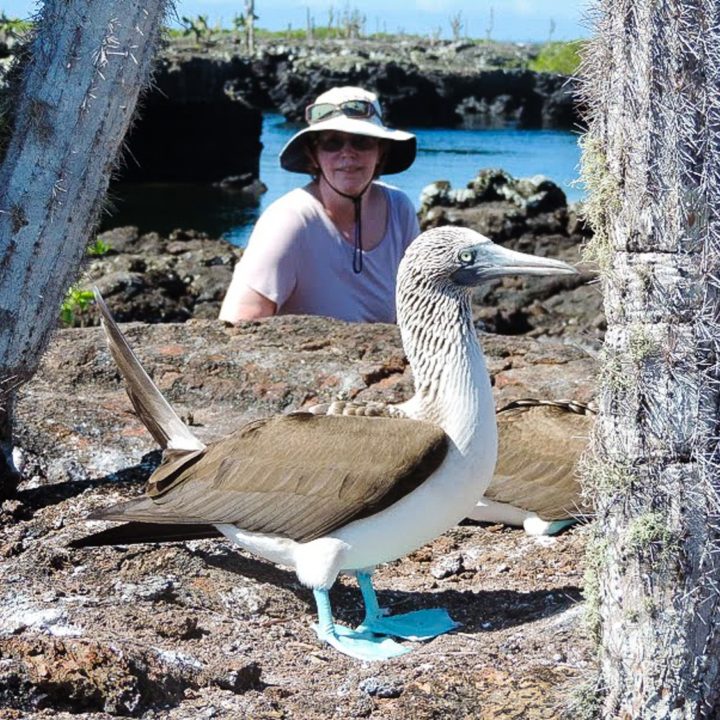 Sally in the Galapagos Islands.