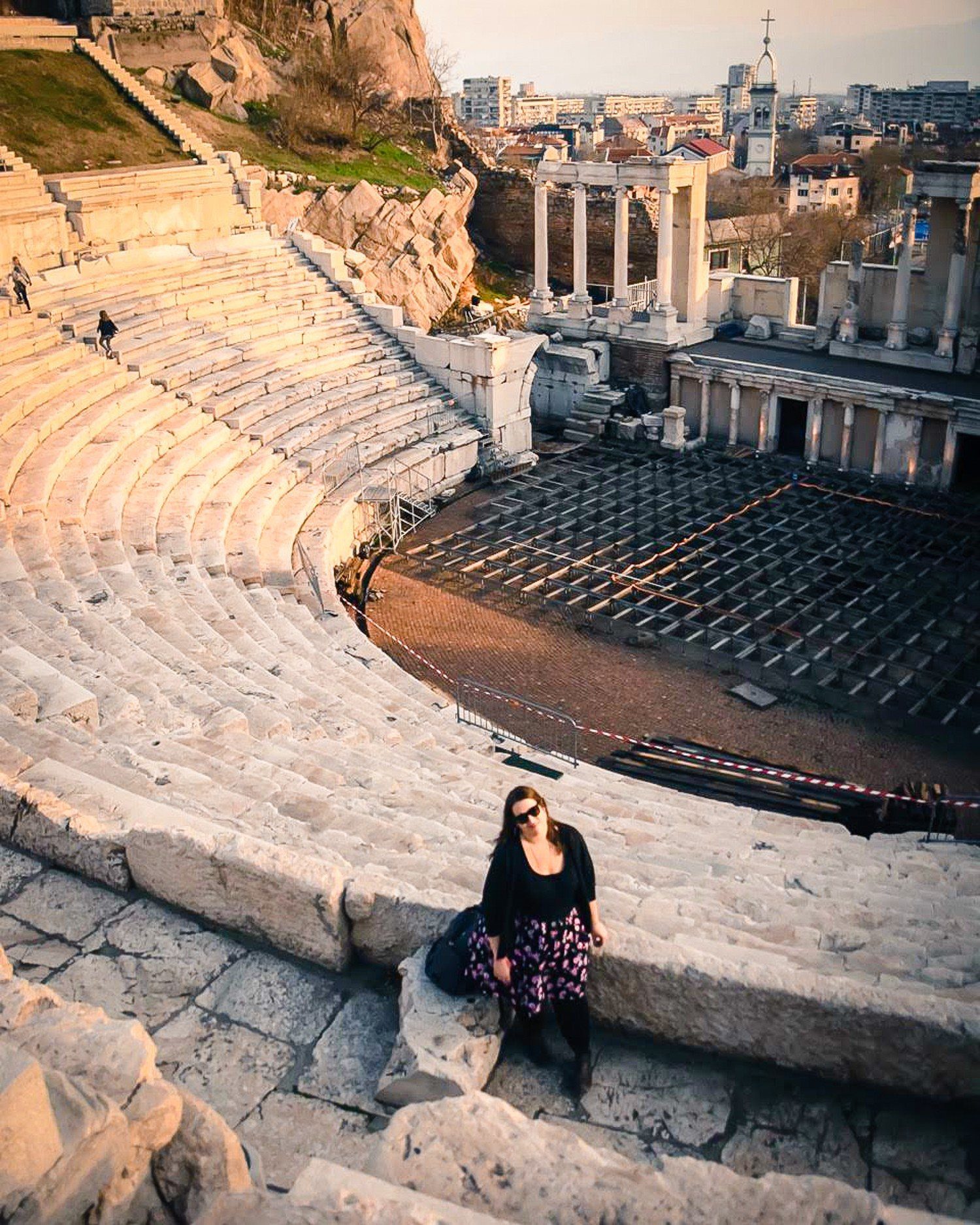 The largest and best preserved ancient Roman theater, in Plovdiv, Bulgaria.