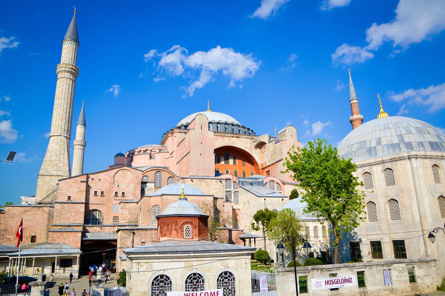 The famous Hagia Sophia in Istanubl.