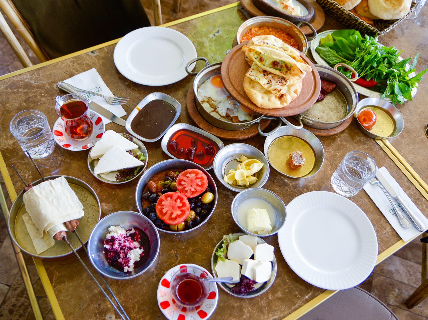 Turkish breakfast: Chris's favorite!