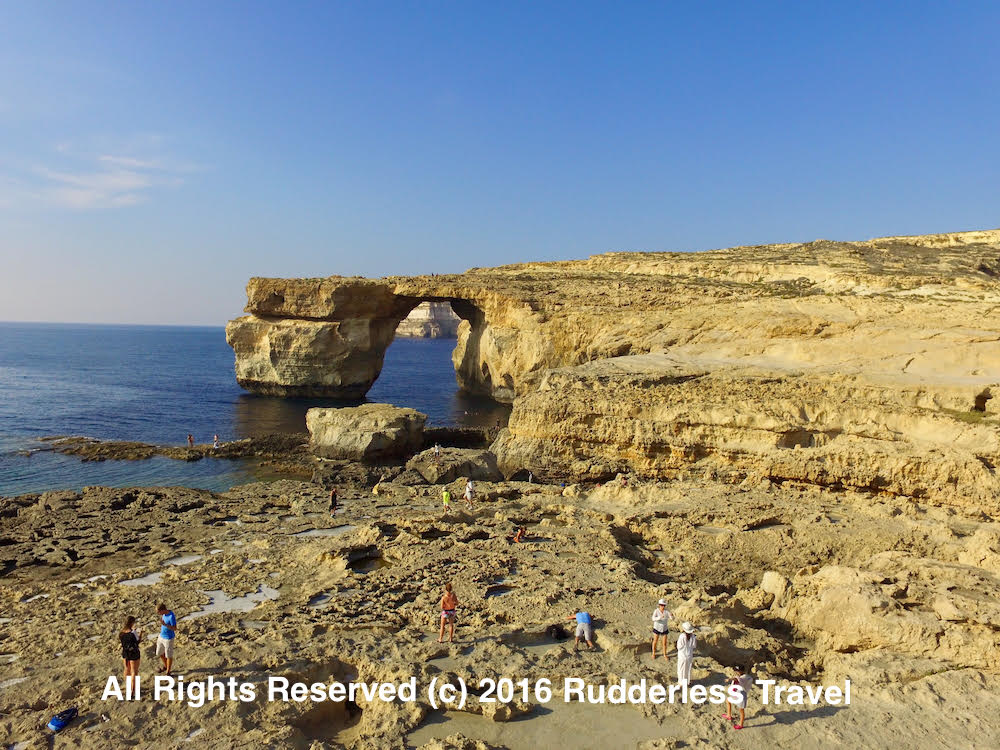 The Azure Window (before it collapsed) in Gozo, Malta.