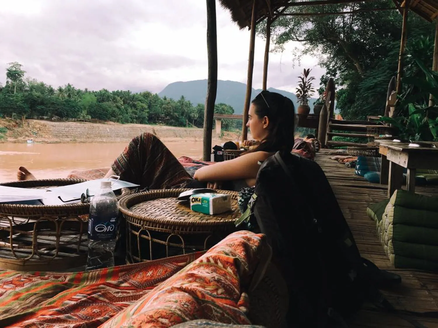 Relaxing in Luang Prabang, Laos.