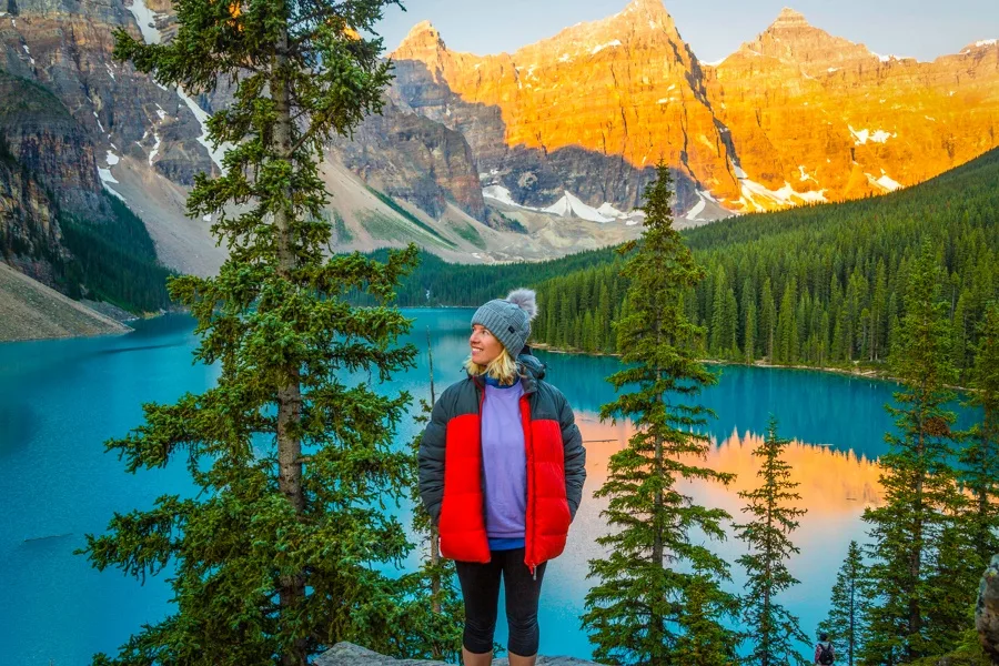 An early morning wake up to visit Moraine Lake in the Canadian Rockies.