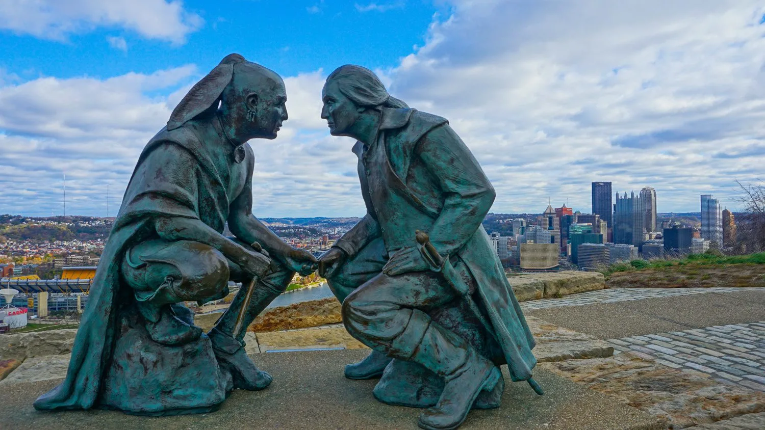Teaching others about your city is a beautiful kind of education! For Pittsburgh, PA, "Discover the Burgh" has become a great resource for those looking to visit Pittsburgh, as well as locals looking for the best things to do around the city. Pictured: "Point of View" Statue on Mount Washington overlooking the city of Pittsburgh.