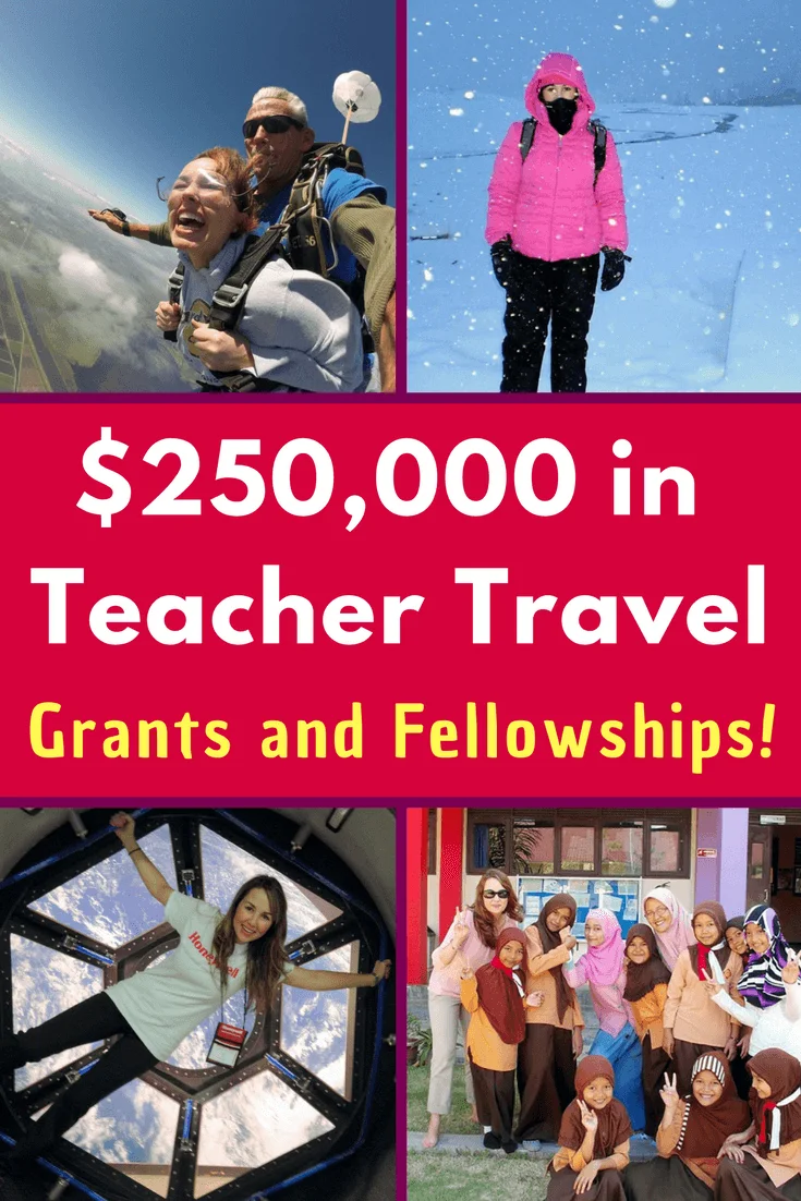 Want teacher travel grants and fellowships? Learn the secrets from this educator who has earned over a quarter of a million dollars in educational travel!